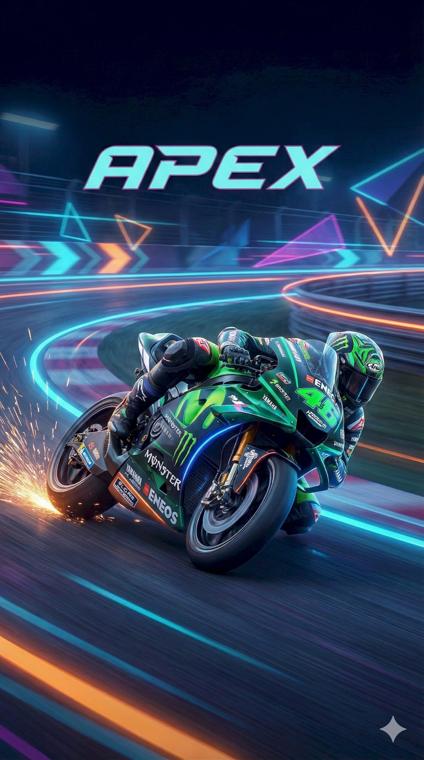 apex race wallpaper featuring high-speed bikes, dynamic action, and ultra HD details — free motorbike background available on Zonwalls.