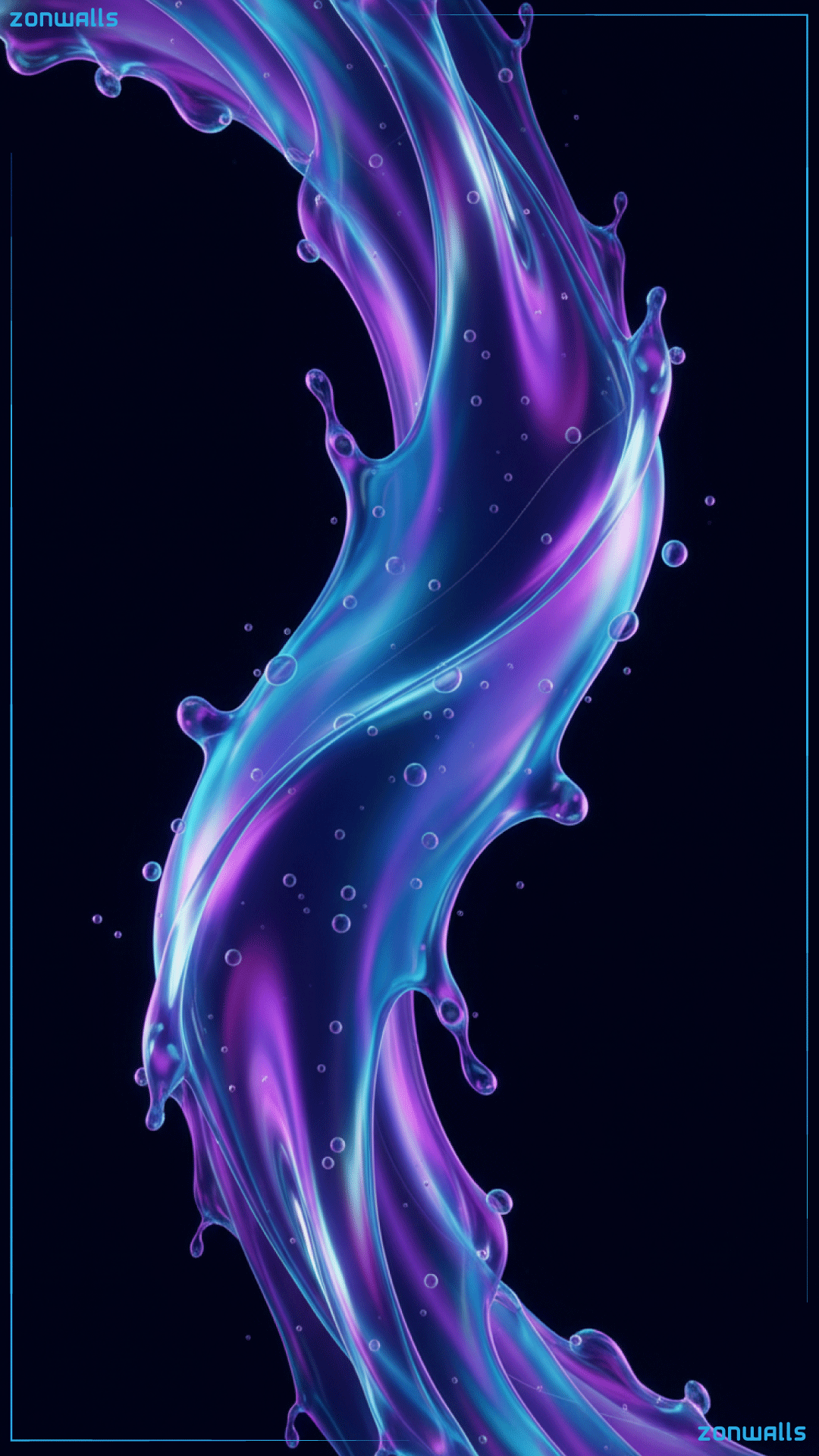 Abstract 4K Wallpapers featuring vibrant neon fluid gradients and modern geometric patterns.